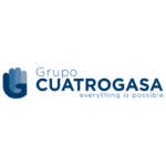 Logotipo del Grupo CuatroGasa con identidad visual azul.